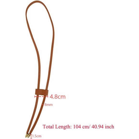 Durable PU Leather 2 Pack Bucket Bag Straps - 104cm Length for Crafting Elegance - Picture 2 of 7